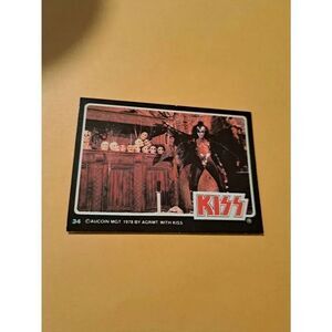 Vintage 1978 Aucoin Management AGRMT KISS Trading Card No 34 Collectible Rock